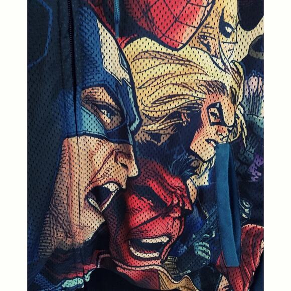 MARVEL ****JUST REDUCED****MARVEL Spider-Man Capt. America Hoody & VEST SMALL - Picture 2 of 8